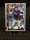 2025 Topps Holiday Evan Carter Light Blue Glitter #H2 Texas Rangers