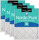 Nordic Pure 24x30x1 Pleated Air Filters MERV 14 Plus Carbon 4 Pack