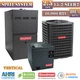 2.5 Ton Goodman HEAT PUMP Furnace Coil System 15.2 SEER2 80% 40K BTU GSZH503010