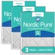 Nordic Pure 10x24x1 Pleated MERV 14 Air Filters 3 Pack