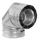 Simpson Dura-Vent 46DVA-E90 Duravent Direct Vent Galvanized 90 Degree Elbow -...