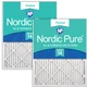 Nordic Pure 18X20X1 Actual Size 17 1/2 X 19 1/2 X 3/4 Pleated Merv 14 Air