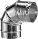 M&G DuraVent 3PVL-E90R 3" Pellet Vent Stove 90 Degree Elbow w Swivel