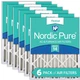 Nordic Pure 16x20x4 (15_1/2 x 19_1/2 x 3_5/8) Pleated MERV 14 Air Filters 6 P...