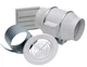 Soler & Palau KIT-TD150 White Td-150 In-Line Fan Kit