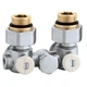 Caleffi 301341 One-pipe Angled Panel Radiators Valve - Stainless Steel