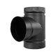 Selkirk DSP8TE-1 DSP Double Wall Stove Pipe, 8-Inch Tee/Includes Cap Matte Black