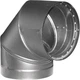 DuraVent DVL 6 in. Dia. x 6 in. Dia. 90 deg. Galvanized Steel/Stainless Steel D