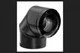 Simpson Duravent 46DVA-E90B 4x7" Direct Vent Black 90 Degree Elbow