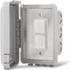  Infratech Single In-Wall Duplex Switch With Weatherproof Cover 