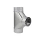 Imperial 4 in X 4 in X 4 in Galvanized Steel Furnace Pipe Tee GV0883-A