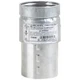 Selkirk 4" Diameter Draft Hood Connector, Type B Gas Vent Double Wall Silver 