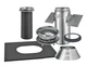 Selkirk 206621 6" 6T-PCK Pitched Ceiling Wood Stove Chimney Pipe Ceiling Kit