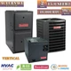 Goodman 2 Ton 15.0 SEER2 AC & Gas Furnace Split System 96% AFUE 40K BTU Vertical