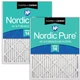 Nordic Pure 20X22X1 Actual Size 19 1/2 X 21 7/16 X 3/4 Pleated Merv 14 Plus