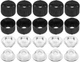 uxcell 10 pcs 20mm LED Lens 120 Degree with Black Holder 120 Degree, 