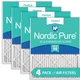 Nordic Pure 10x24x1 Pleated MERV 14 Air Filters 4 Pack