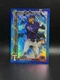 Evan Carter 2025 Topps Holiday Blue Glitter #H2 Texas Rangers