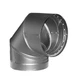DuraVent 6DVL-E90 6" Inner Diameter - DVL Stove Pipe - Double - Black