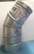 Selkirk 4" d.  X 4" d. Adjustable 90&deg; Aluminum Stove Pipe Elbow (184230) FS
