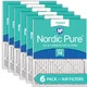 Nordic Pure 12x18x1 Pleated MERV 14 Air Filters 6 Pack