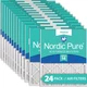 Nordic Pure 8x20x1 Pleated MERV 14 Air Filters 24 Pack