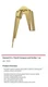 General Tools 843/1 Brass Plated Steel Compass & Scriber NEW General Tools 843/1 Brass Plated Steel Compass & Scriber NEW