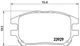 Brembo P 56 050 brake pad set, disc brake for Lexus Brembo P 56 050 brake pad set, disc brake for Lexus