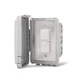 Infratech Single Duplex Stack Switch, Flush Mount Control W/Weatherproof Cove...