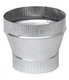 Imperial Manufacturing Increaser 3 " Dia. To 4 " Dia. Galvanized 24 Ga Crimp On