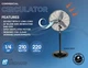 TPI CACU24-P 24" Commercial Air Circulator Pedestal Mount 3400/3100/2800CFM 120V TPI CACU24-P 24" Commercial Air Circulator Pedestal Mount 3400/3100/2800CFM 120V
