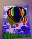 Vintage Latch Hook HOT AIR BALLOON Yarn Wall Art/Rug FINISHED 36” x24 p6 Vintage Latch Hook HOT AIR BALLOON Yarn Wall Art/Rug FINISHED 36” x24 p6