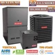 R32 Goodman 2.5 Ton Heat Pump Multi-Family & Gas Furnace 14.5 SEER2 80% 80K 21"W
