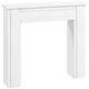 HOMCOM Modern Fireplace Mantel, Fireplace Surround with Leg, White HOMCOM Modern Fireplace Mantel, Fireplace Surround with Leg, White