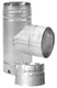 M&G Duravent  3PVL-TR 3" Pellet Stove Chimney Vent Clean Out Tee w Cap